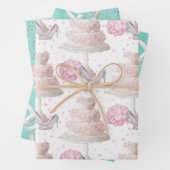 Hochzeitsmuster Geschenkpapier Set (Beispiel)