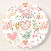 Hochzeitsmuster Getränkeuntersetzer (Vorne)