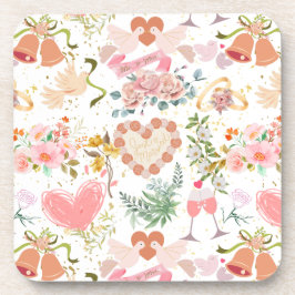 Hochzeitsmuster Getränkeuntersetzer