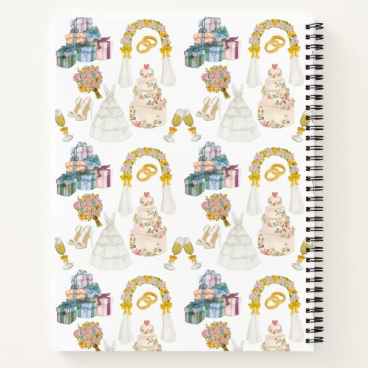 Hochzeitsmuster - notizblock (Rückseite)