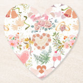 Hochzeitsmuster Untersetzer (Vorderseite)