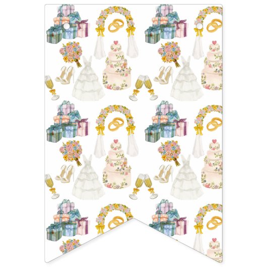 Hochzeitsmuster - wimpelkette (Dritte Fahne)