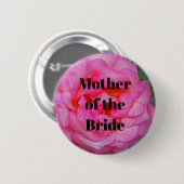 Hochzeitsmutter der Blume der Rosenbraut Button (Vorne & Hinten)