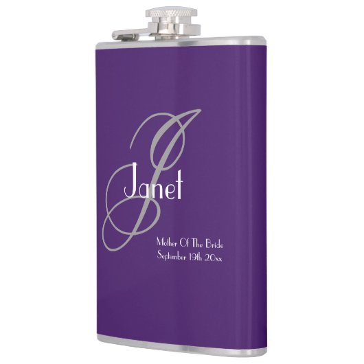 Hochzeitsmutter der Braut Geschenk Chic Personalis Flachmann (Links)