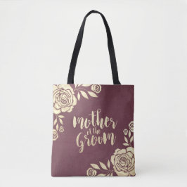 Hochzeitsmutter der Groom Burgund Golden Rose Tasche