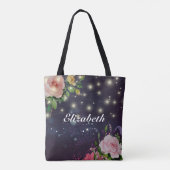 Hochzeitsmutter des Groom Floral Mason Jar Light Tasche (Rückseite)