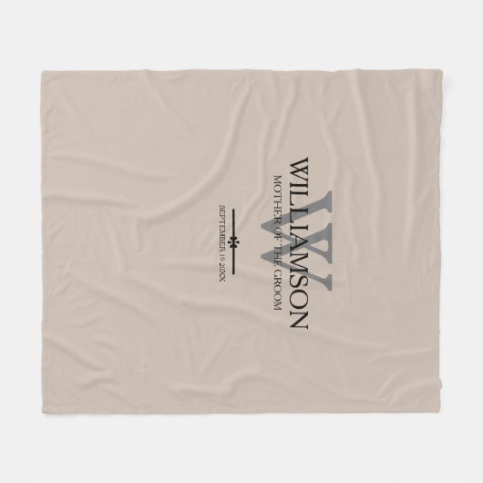 Hochzeitsmutter des Groom-Geschenkschreiben Fleecedecke (Vorderseite (Horizontal))