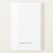 Hochzeitsmutter von Bride Greenery Modernes Weiß Notizblock (Rückseite)