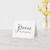 Hochzeitsnachricht an Groom Card Liebe Karte (Gelbe Blume)
