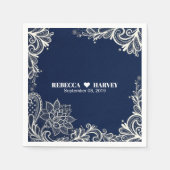 Hochzeitsnacht am Strand Serviette (Vorderseite)