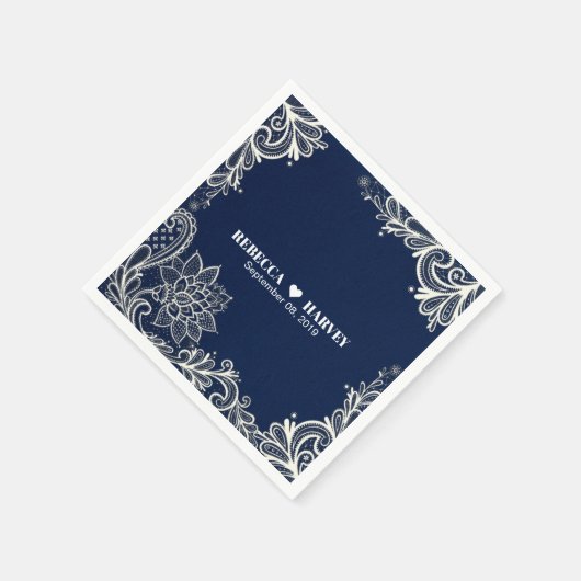 Hochzeitsnacht am Strand Serviette (Ecke)