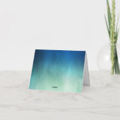 Hochzeitsnacht am Strand von Starfish Dankeskarte (Rückseite)