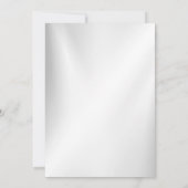 Hochzeitsnacht Blaues Goldenes Blütensilber Einladung (Rückseite)