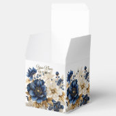 Hochzeitsnacht Blaues Goldenes Blütensilber Geschenkschachtel (Geöffnet)