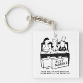 Hochzeitsnacht für Braut und Groom Schlüsselanhänger (Vorderseite)