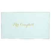 Hochzeitsnacht im tadellosen Grün mit Namen Kissenbezug (Vorderseite-Links)