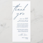 Hochzeitsnacht Platz dank Karte (Vorderseite)