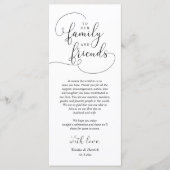 Hochzeitsnacht Platz dank Karte (Vorderseite)