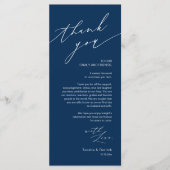 Hochzeitsnacht Platz dank Karte (Vorderseite)