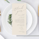 Hochzeitsnacht Platz dank Karte<br><div class="desc">Das ist das moderne minimalistische sanfte Drehbuch, in modernem Grau und Creme-Thema, Elegant gemütlicher Hochzeitsessen Ort Einstellung Dankeschön Karten. Teilen Sie die Liebe und zeigen Sie Ihre Wertschätzung für Ihre Gäste, wenn sie sich an ihren Sitz setzen und lesen Sie diese personalisierte charmante Dankeschön setzen Karte. Es ist eine wunderbare...</div>