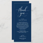 Hochzeitsnacht Platz dank Karte (Vorne/Hinten)