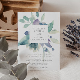 Hochzeitsnacht von Blumenbeeren Einladung