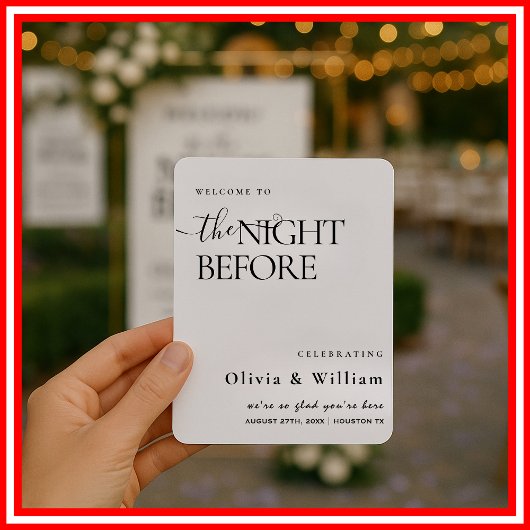 Hochzeitsnacht vor der Probe Einladung