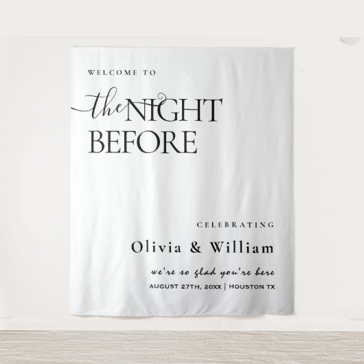 Hochzeitsnacht vor der Probe Wandteppich (Vorderseite)