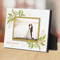 Hochzeitsnadel Foto Tabletop Easel Back