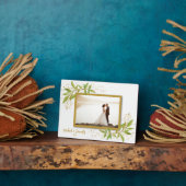 Hochzeitsnadel Foto Tabletop Easel Back Fotoplatte (Seite)