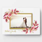 Hochzeitsnadel Foto Tabletop Easel Back Fotoplatte (Vorderseite)