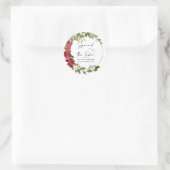 Hochzeitsnadel Gefallen Verteilen der Liebe Jam We Runder Aufkleber (Tasche)