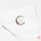 Hochzeitsnadel Gefallen Verteilen der Liebe Jam We Runder Aufkleber (Umschlag)