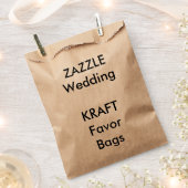 Hochzeitsnadel KRAFT Papier Fvor Tasche Geschenktütchen (Ausgeschnitten)