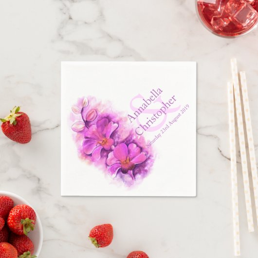 Hochzeitsnadel Serviette (Beispiel)