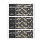 Hochzeitsnadel Wrap Label Shades of Gold N Black (Bogen)