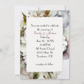 Hochzeitsnahrung Alkohol Tinte Abstrakt Einladung (Vorderseite)