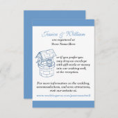 Hochzeitsnahrung & Website Custom Card Begleitkarte (Vorne/Hinten)