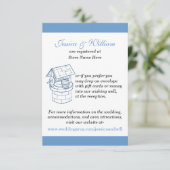 Hochzeitsnahrung & Website Custom Card Begleitkarte (Stehend Vorderseite)