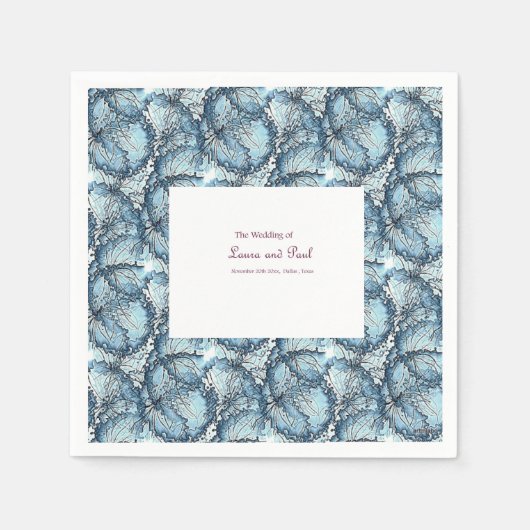 Hochzeitsnaplika Serviette (Vorderseite)