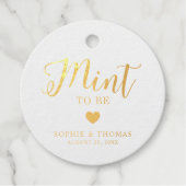 Hochzeitsneigung als Foil Geschenkanhänger (Vorderseite)