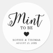 Hochzeitsneigung Runder Aufkleber (Vorderseite)