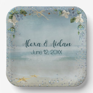 Hochzeitsnetz mit Blasen Pappteller