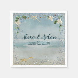 Hochzeitsnetz mit Blasen Serviette