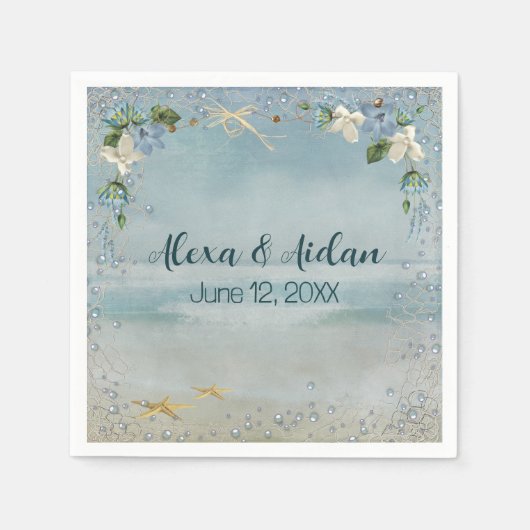 Hochzeitsnetz mit Blasen Serviette (Vorderseite)