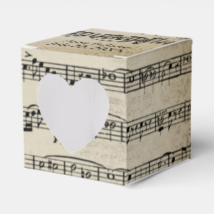 Hochzeitsnoten  geschenkschachtel