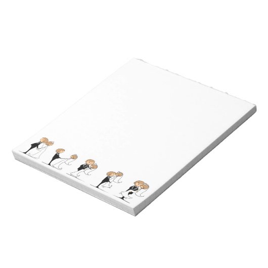 Hochzeitsnotizen Notizblock (Rotiert)