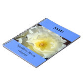 Hochzeitsnotizen Planner Notebook Blue White Rose Notizblock (Linke Seite)