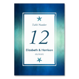 Hochzeitsnummer des Strandbades Tischnummer