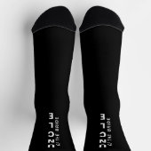 HochzeitsOnkel der Personalisierte Black Socken (Oben)